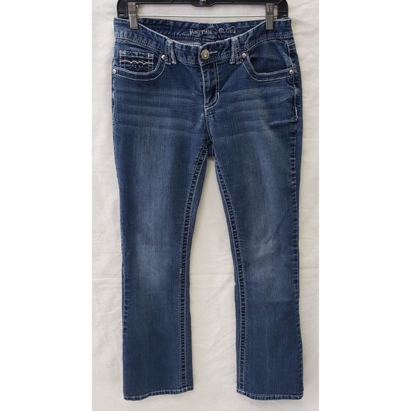 Rhythm in Blues ~ Women's Jeans ~ Embellished ~ Sz 6R - Picture 2 of 12